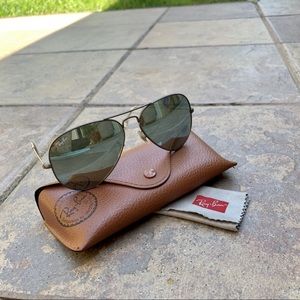 Ray-Ban Original 58mm Mirrored Sunglasses